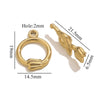 Jewelry Accessories Connection Buckle Stainless Steel Electroplating Gold Finishing