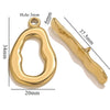 Jewelry Accessories Connection Buckle Stainless Steel Electroplating Gold Finishing