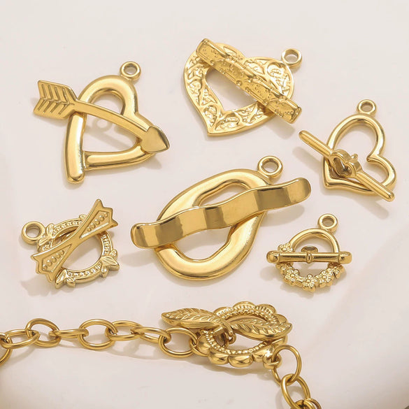 Jewelry Accessories Connection Buckle Stainless Steel Electroplating Gold Finishing