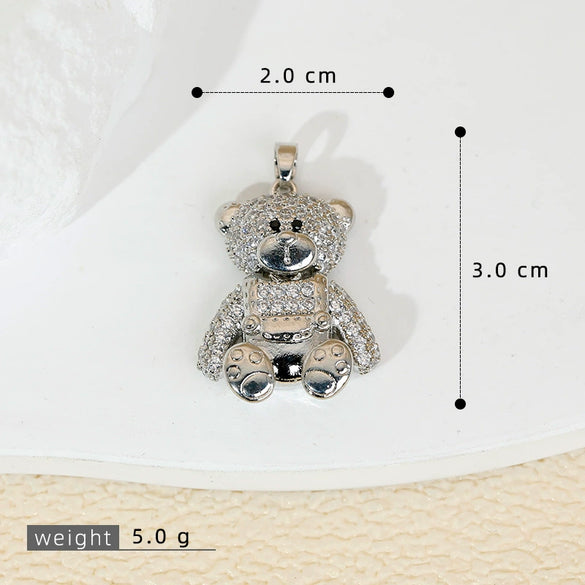 Jewelry Accessories Copper Animal Pendant Necklace Earrings Bracelet With Cartoon Style And Electroplating Treatment