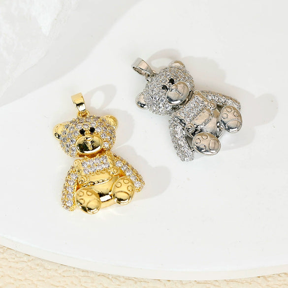 Jewelry Accessories Copper Animal Pendant Necklace Earrings Bracelet With Cartoon Style And Electroplating Treatment