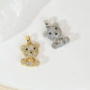 Jewelry Accessories Copper Animal Pendant Necklace Earrings Bracelet With Cartoon Style And Electroplating Treatment