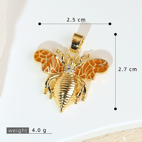 Jewelry Accessories Copper Animal Zodiac Cartoon Style Electroplating Pendant Necklace Earrings Bracelet Diy Material