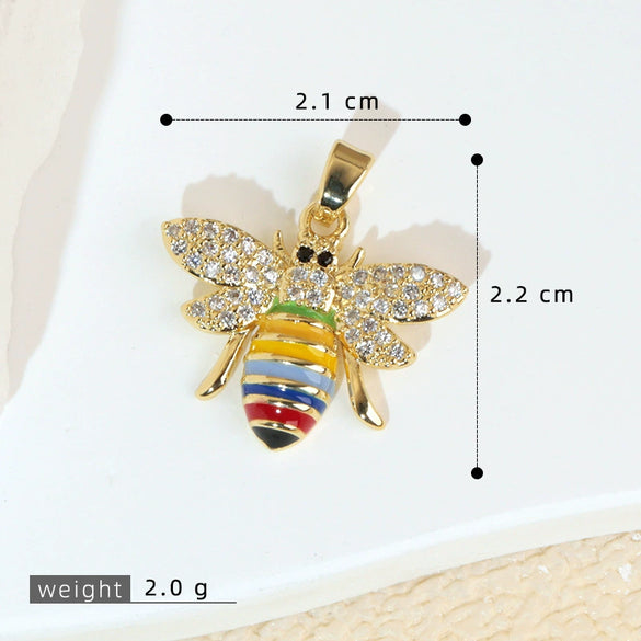 Jewelry Accessories Copper Animal Zodiac Cartoon Style Electroplating Pendant Necklace Earrings Bracelet Diy Material