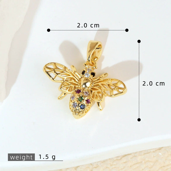 Jewelry Accessories Copper Animal Zodiac Cartoon Style Electroplating Pendant Necklace Earrings Bracelet Diy Material