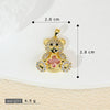 Jewelry Accessories Copper Animals Zodiac Cartoon Style Electroplated Fourleaf Flower Bear Necklace And Earrings