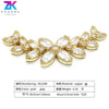 Jewelry Accessories Copper Bead Buckle Flower Chain Pendant Electroplated For Earrings Bracelet Necklace