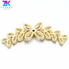 Jewelry Accessories Copper Bead Buckle Flower Chain Pendant Electroplated For Earrings Bracelet Necklace