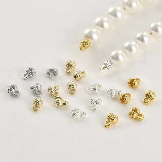 Jewelry Accessories Copper Beaded Diy Bracelet Necklace With Color Retention Bud Bag Buckle Opening Closing Clip Electroplated