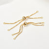 Jewelry Accessories Copper Box Chain Bracelet Material Geometric Style 18K Gold Plated Handmade