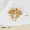 Jewelry Accessories Copper Butterfly Pendant Necklace Earrings Clavicle Chain Electroplated Cartoon Animal Style