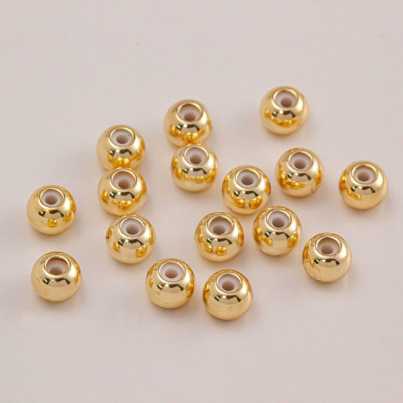 Jewelry Accessories Copper Chain Adjustment Beads With Gold Plating For Diy Necklace