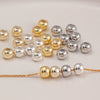 Jewelry Accessories Copper Chain Adjustment Beads With Gold Plating For Diy Necklace