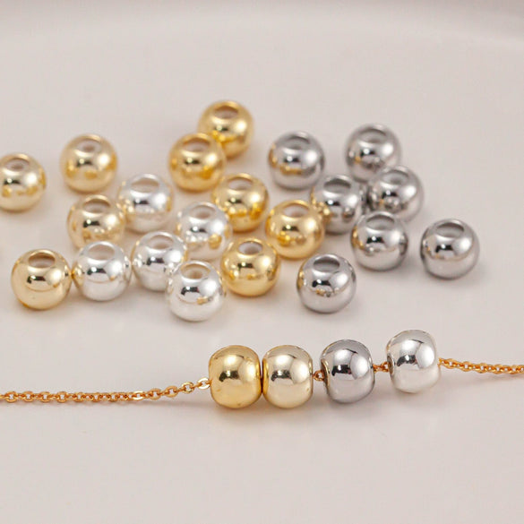 Jewelry Accessories Copper Chain Adjustment Beads With Gold Plating For Diy Necklace