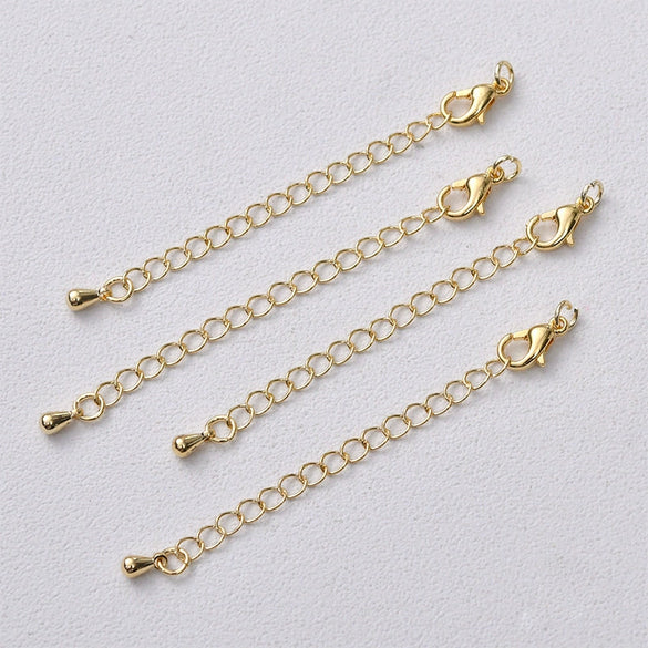 Jewelry Accessories Copper Chain Bracelet Necklace With 14K Gold Color Retention Lobster Clasp And Electroplating Treatment