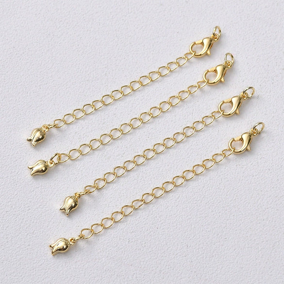 Jewelry Accessories Copper Chain Bracelet Necklace With 14K Gold Color Retention Lobster Clasp And Electroplating Treatment
