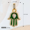 Jewelry Accessories Copper Devil's Eye Palm Pendant Necklace Electroplating