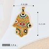 Jewelry Accessories Copper Devil's Eye Palm Pendant Necklace Electroplating
