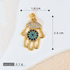 Jewelry Accessories Copper Devil's Eye Palm Pendant Necklace Electroplating