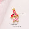 Jewelry Accessories Copper Drop Oil Butterfly Ribbon Pendant