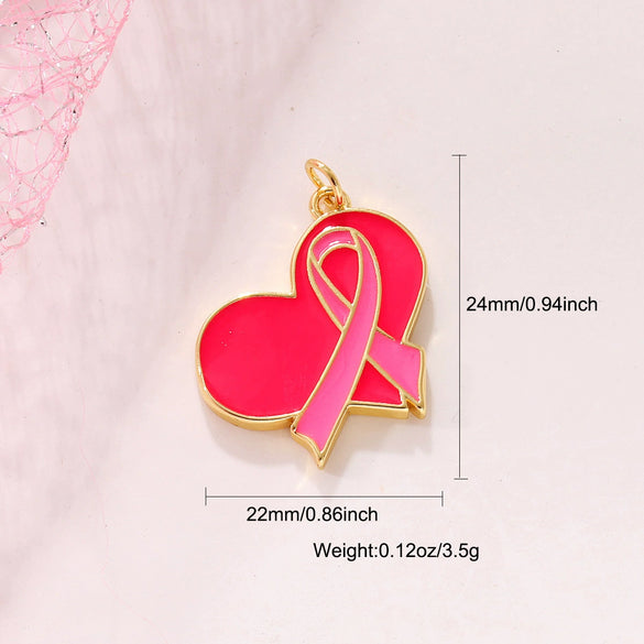 Jewelry Accessories Copper Drop Oil Butterfly Ribbon Pendant