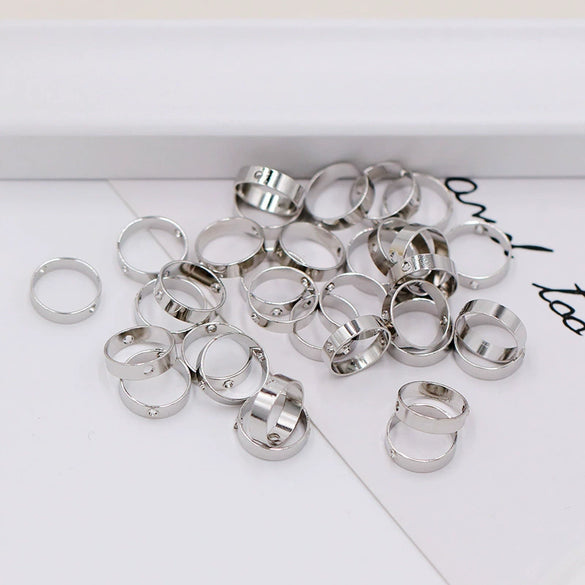 Jewelry Accessories Copper Electroplated Beaded Ring Bracelet Necklace With Doublehole Bead Frame