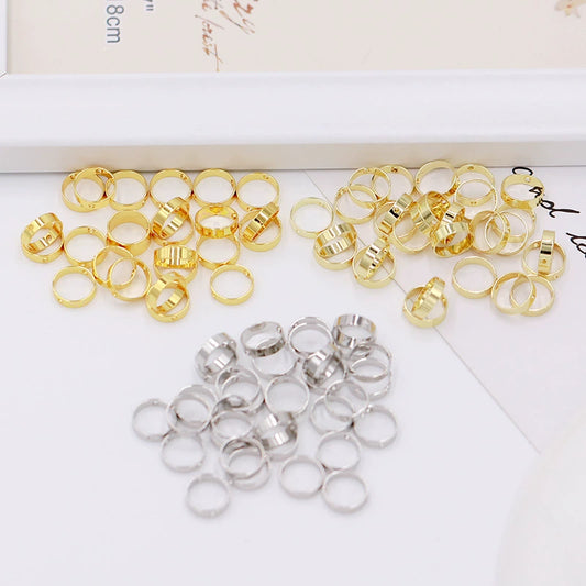 Jewelry Accessories Copper Electroplated Beaded Ring Bracelet Necklace With Doublehole Bead Frame