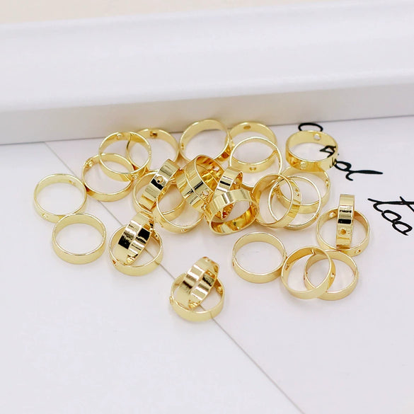 Jewelry Accessories Copper Electroplated Beaded Ring Bracelet Necklace With Doublehole Bead Frame