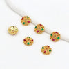 Jewelry Accessories Copper Electroplated Micro Inlaid Zircon Torus