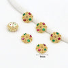 Jewelry Accessories Copper Electroplated Micro Inlaid Zircon Torus