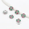 Jewelry Accessories Copper Electroplated Micro Inlaid Zircon Torus