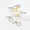 Jewelry Accessories Copper Electroplated Versatile Minimalist Ot Buckle For Necklace Bracelet