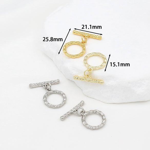 Jewelry Accessories Copper Electroplated Versatile Minimalist Ot Buckle For Necklace Bracelet