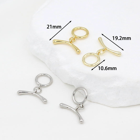 Jewelry Accessories Copper Electroplated Versatile Minimalist Ot Buckle For Necklace Bracelet