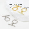 Jewelry Accessories Copper Electroplated Versatile Minimalist Ot Buckle For Necklace Bracelet