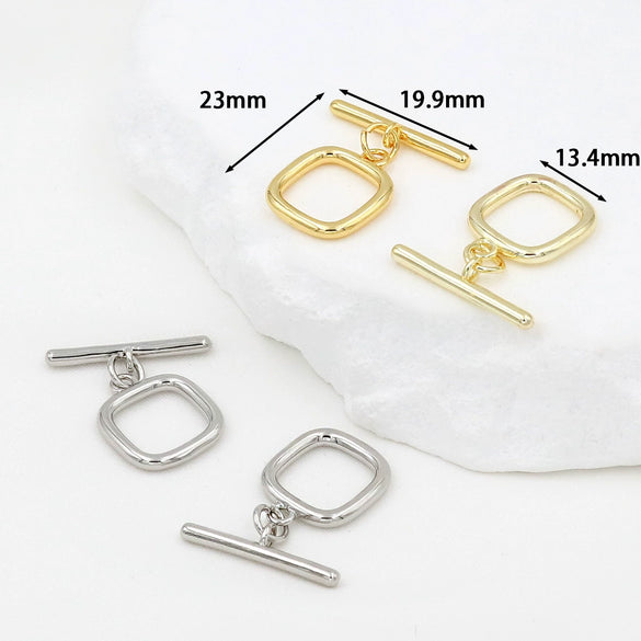Jewelry Accessories Copper Electroplated Versatile Minimalist Ot Buckle For Necklace Bracelet