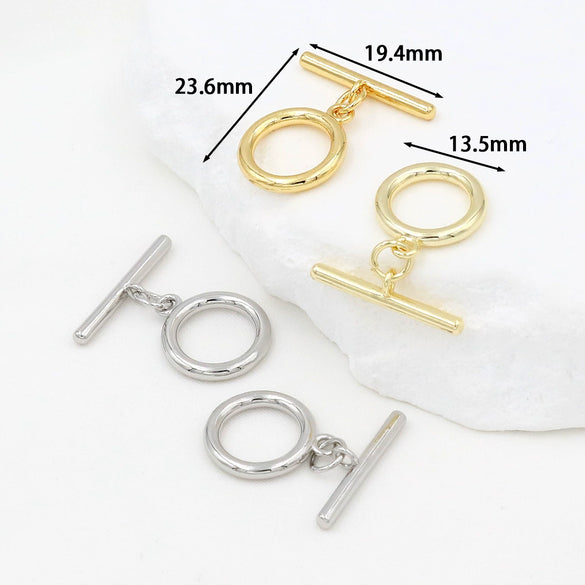 Jewelry Accessories Copper Electroplated Versatile Minimalist Ot Buckle For Necklace Bracelet
