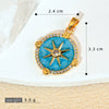 Jewelry Accessories Copper Geometric Dripping Oil Micro Inlaid Pendant Necklace Bracelet