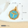 Jewelry Accessories Copper Geometric Dripping Oil Micro Inlaid Pendant Necklace Bracelet