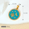 Jewelry Accessories Copper Geometric Dripping Oil Micro Inlaid Pendant Necklace Bracelet