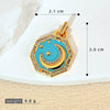 Jewelry Accessories Copper Geometric Dripping Oil Micro Inlaid Pendant Necklace Bracelet