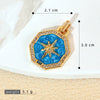 Jewelry Accessories Copper Geometric Dripping Oil Micro Inlaid Pendant Necklace Bracelet