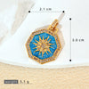 Jewelry Accessories Copper Geometric Dripping Oil Micro Inlaid Pendant Necklace Bracelet