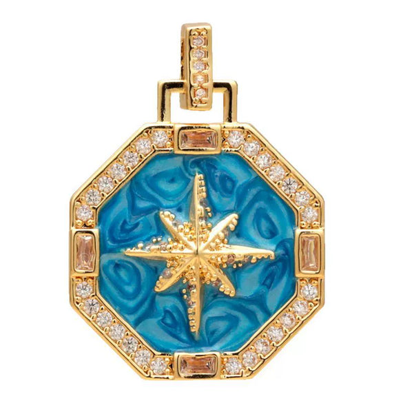 Jewelry Accessories Copper Geometric Dripping Oil Micro Inlaid Pendant Necklace Bracelet