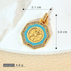 Jewelry Accessories Copper Geometric Dripping Oil Micro Inlaid Pendant Necklace Bracelet