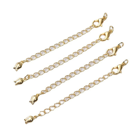 Jewelry Accessories Copper Geometric Electroplated Pearl Chain Bracelet Necklace With Lobster Clasp