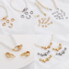 Jewelry Accessories Copper Goldplated Round Bow Tie With Universal Pearl Buckle Electroplating Handmade