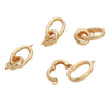Jewelry Accessories Copper Goldplated Round Bow Tie With Universal Pearl Buckle Electroplating Handmade
