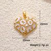 Jewelry Accessories Copper Heart Shape Pendant With Oil Drop Enamel And Leopard Love Design Electroplated