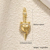 Jewelry Accessories Copper Heart Shape Pendant With Oil Drop Enamel And Leopard Love Design Electroplated